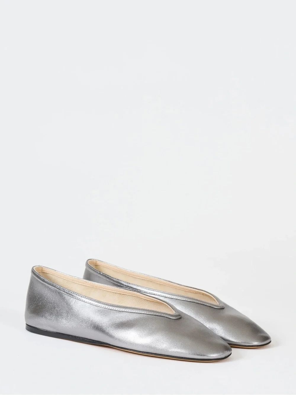 NWT Le Monde Beryl Luna slipper Cracked Lame Leather Size 42EU